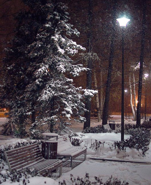Это снежный сквер около мэрии в Ижевске 