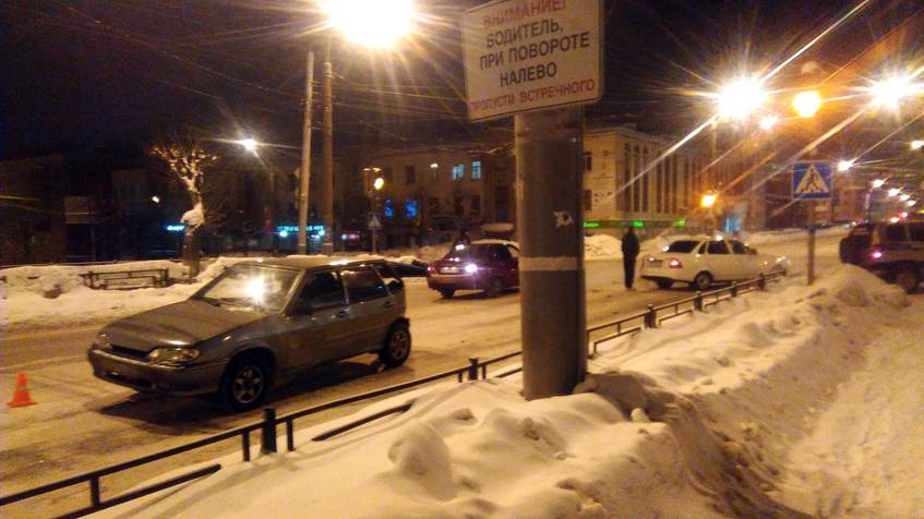 ДТП на перекрестке улиц Пушкинская и Советская в Ижевске