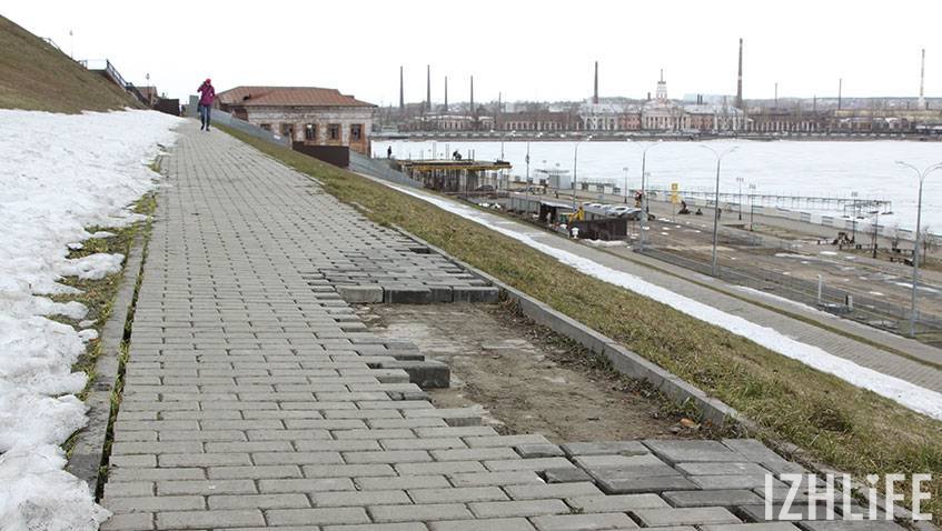 Реконструкция набережной Ижевска началась еще в 2007 году