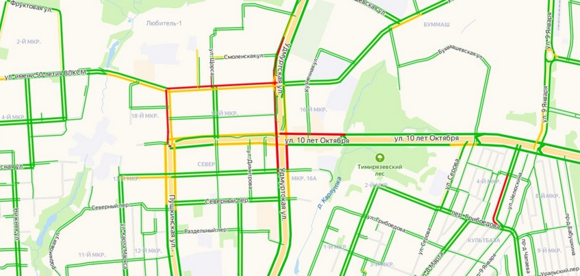 Светофор 40 лет октября. Перекресток Удмуртская 10 лет октября. Светофор 10 лет октября и 40 лет Победы. Карта перекрёстка 9 января и 10 лет октября со светофорами в Ижевске.